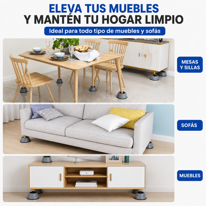 Bases Antivibracion silenciosas- Kit de 4 piezas 📦