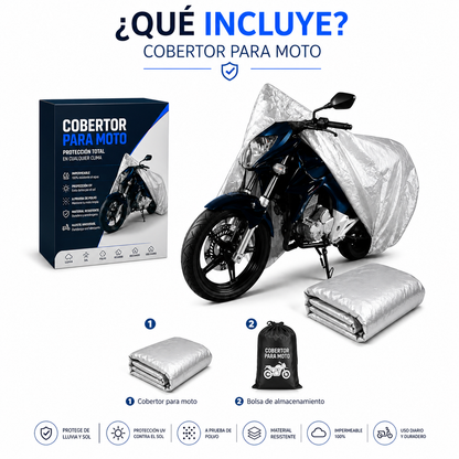 Protector Impermeable para Moto |Universal para toda Moto Talla XL