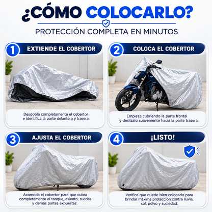 Protector Impermeable para Moto |Universal para toda Moto Talla XL