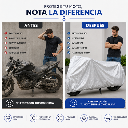 Protector Impermeable para Moto |Universal para toda Moto Talla XL