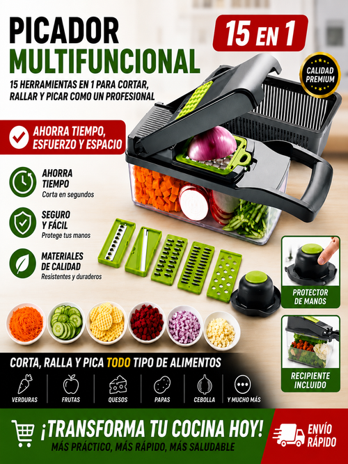 Picador Multifuncional 15 en 1