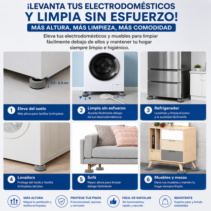 Bases Antivibracion silenciosas- Kit de 4 piezas 📦