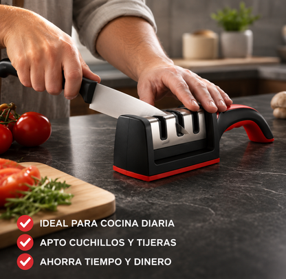 Afilador Profesional de Cuchillos 3 niveles