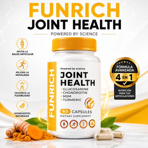 FUNRICH Joint Health | Recupera la Movilidad y Cuida tus Articulaciones 60 Capsulas
